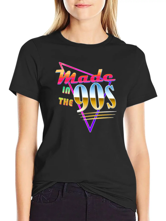 "Made In The 90s" Vaporwave Design. Retro 90's Classic Crew Neck Graphic Tee – Everyday Minimal Look