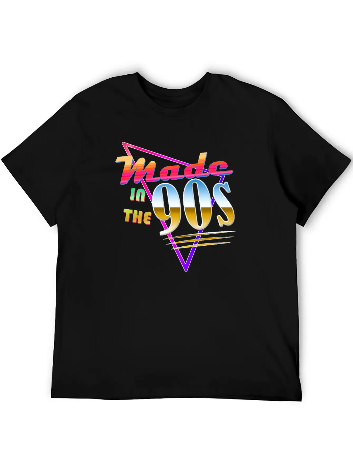 "Made In The 90s" Vaporwave Design. Retro 90's Classic Crew Neck Graphic Tee – Everyday Minimal Look