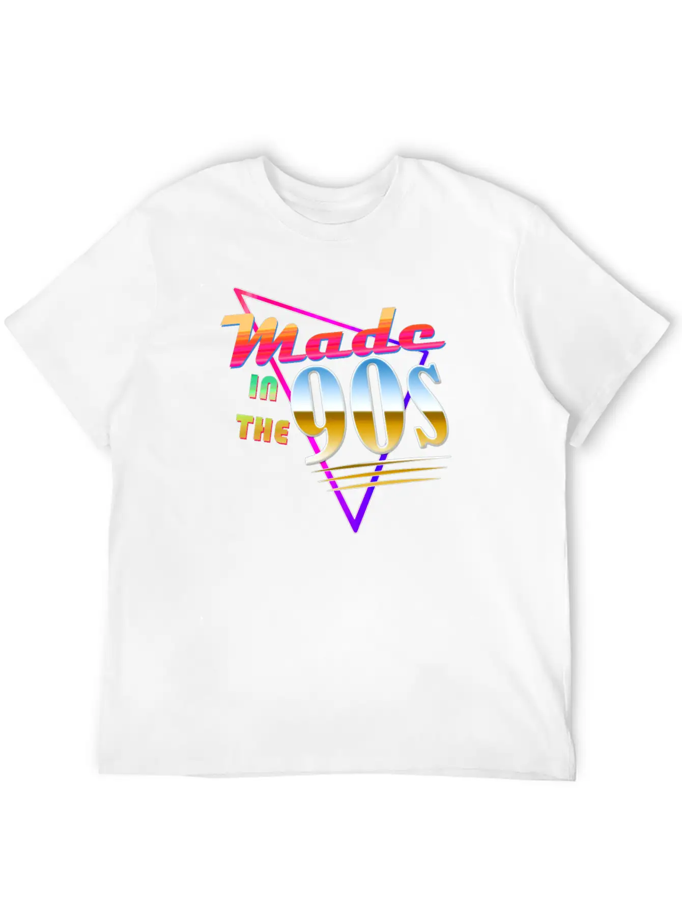 "Made In The 90s" Vaporwave Design. Retro 90's Classic Crew Neck Graphic Tee – Everyday Minimal Look