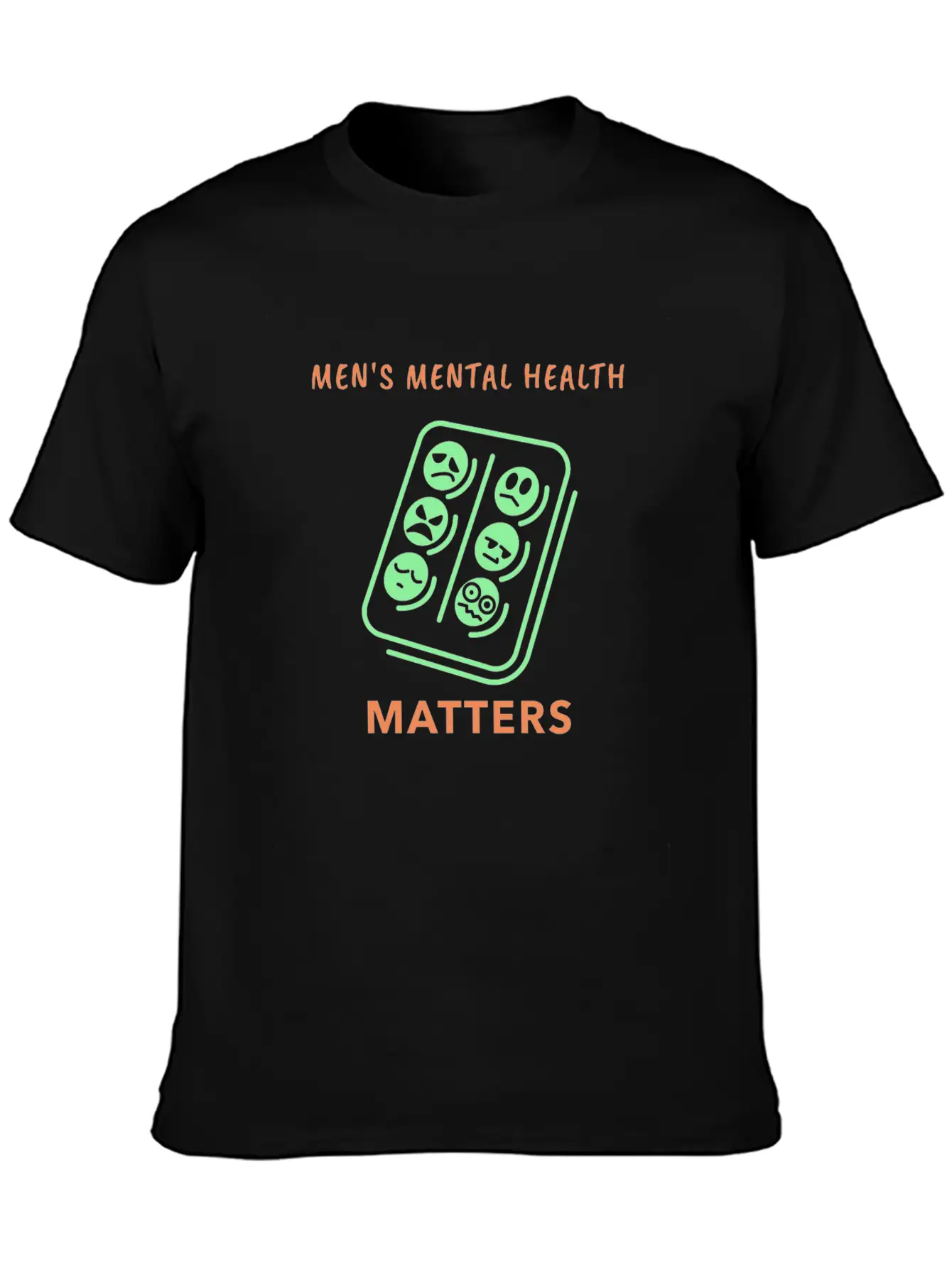 Mens Mental Health Matters Timeless Short Sleeve Tee – Comfy And Minimalist Design