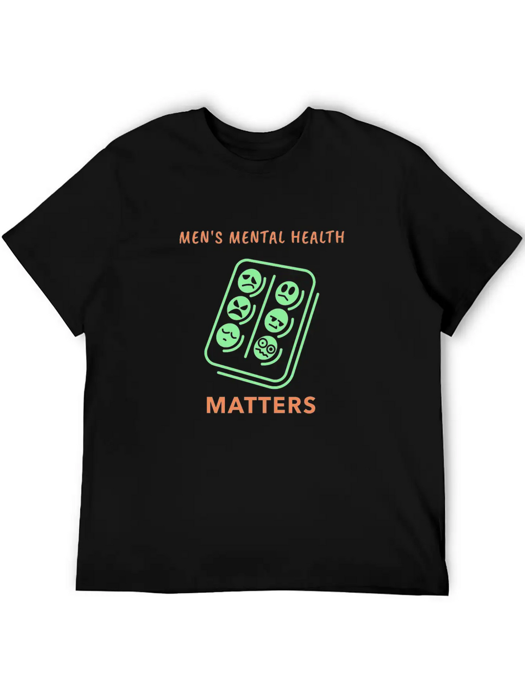 Mens Mental Health Matters Timeless Short Sleeve Tee – Comfy And Minimalist Design