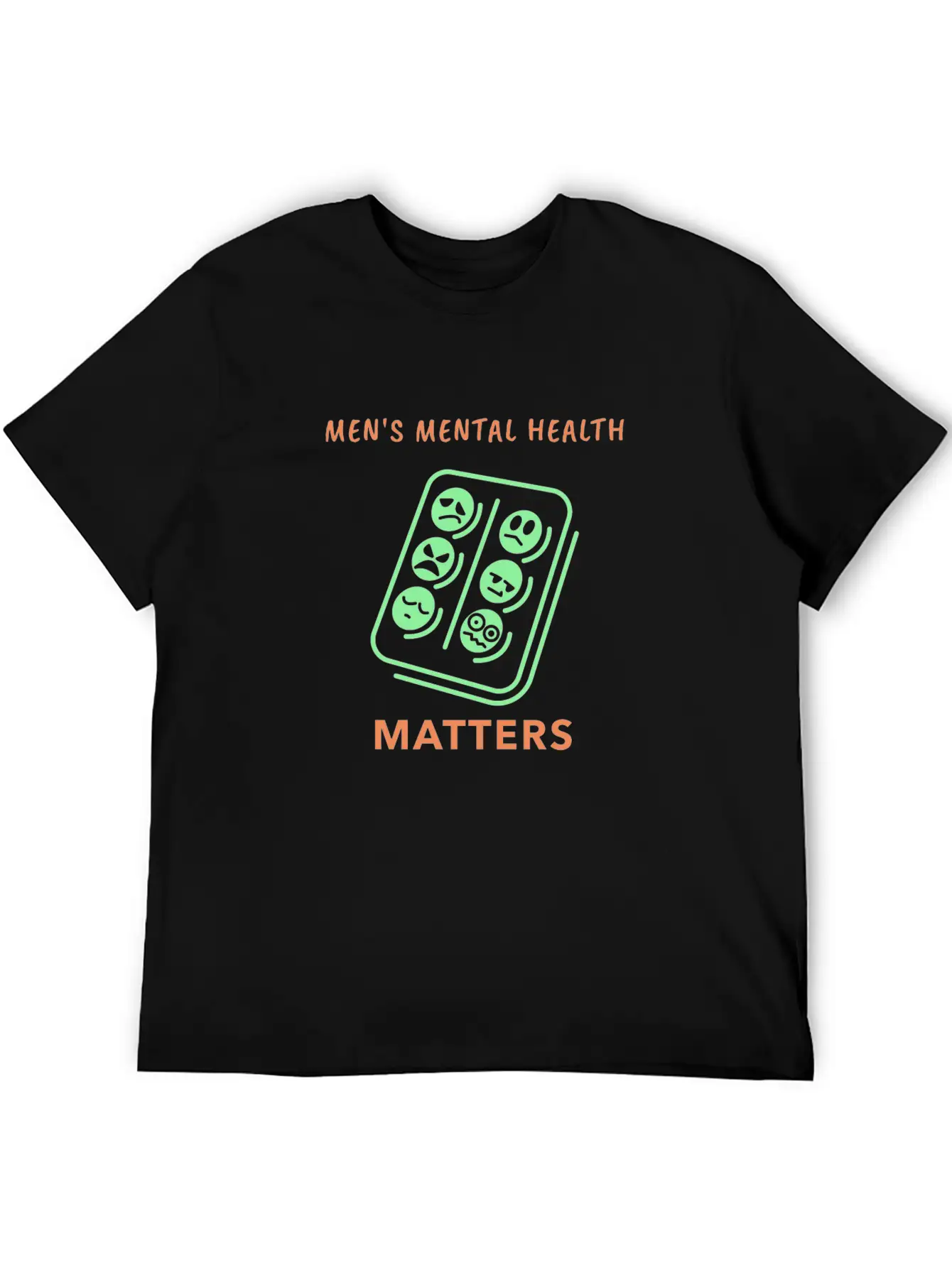 Mens Mental Health Matters Timeless Short Sleeve Tee – Comfy And Minimalist Design