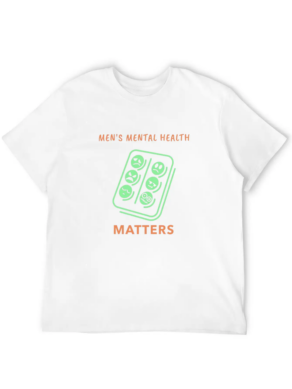 Mens Mental Health Matters Timeless Short Sleeve Tee – Comfy And Minimalist Design