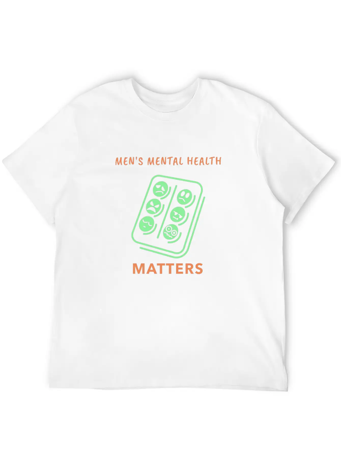 Mens Mental Health Matters Timeless Short Sleeve Tee – Comfy And Minimalist Design