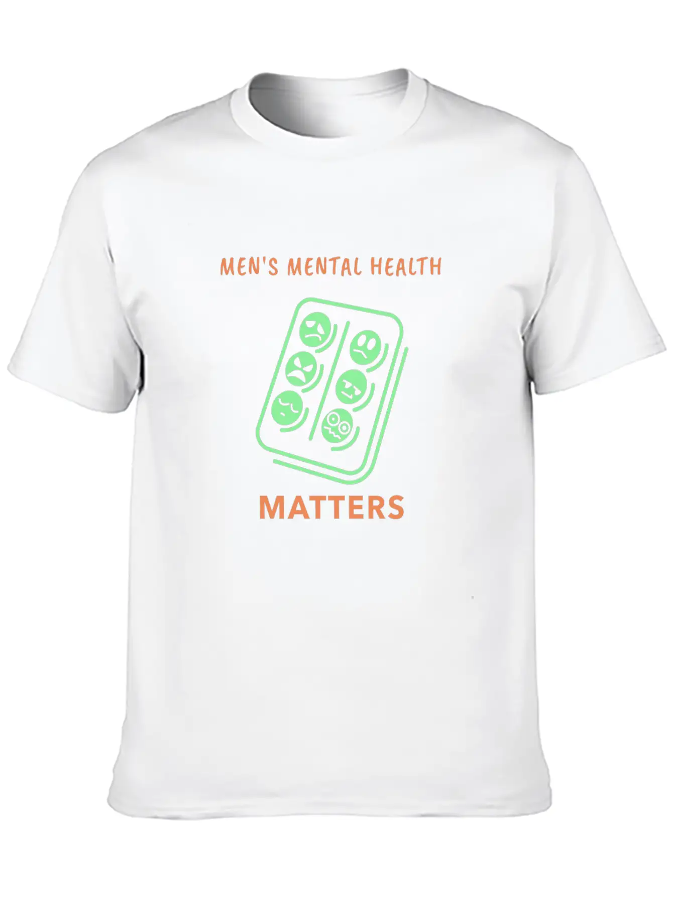 Mens Mental Health Matters Timeless Short Sleeve Tee – Comfy And Minimalist Design