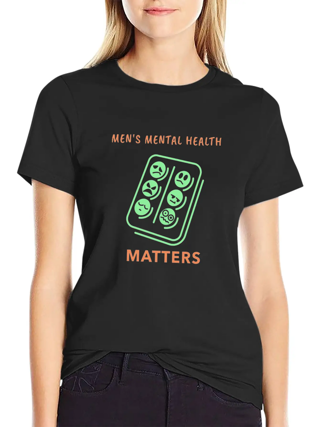 Mens Mental Health Matters Timeless Short Sleeve Tee – Comfy And Minimalist Design