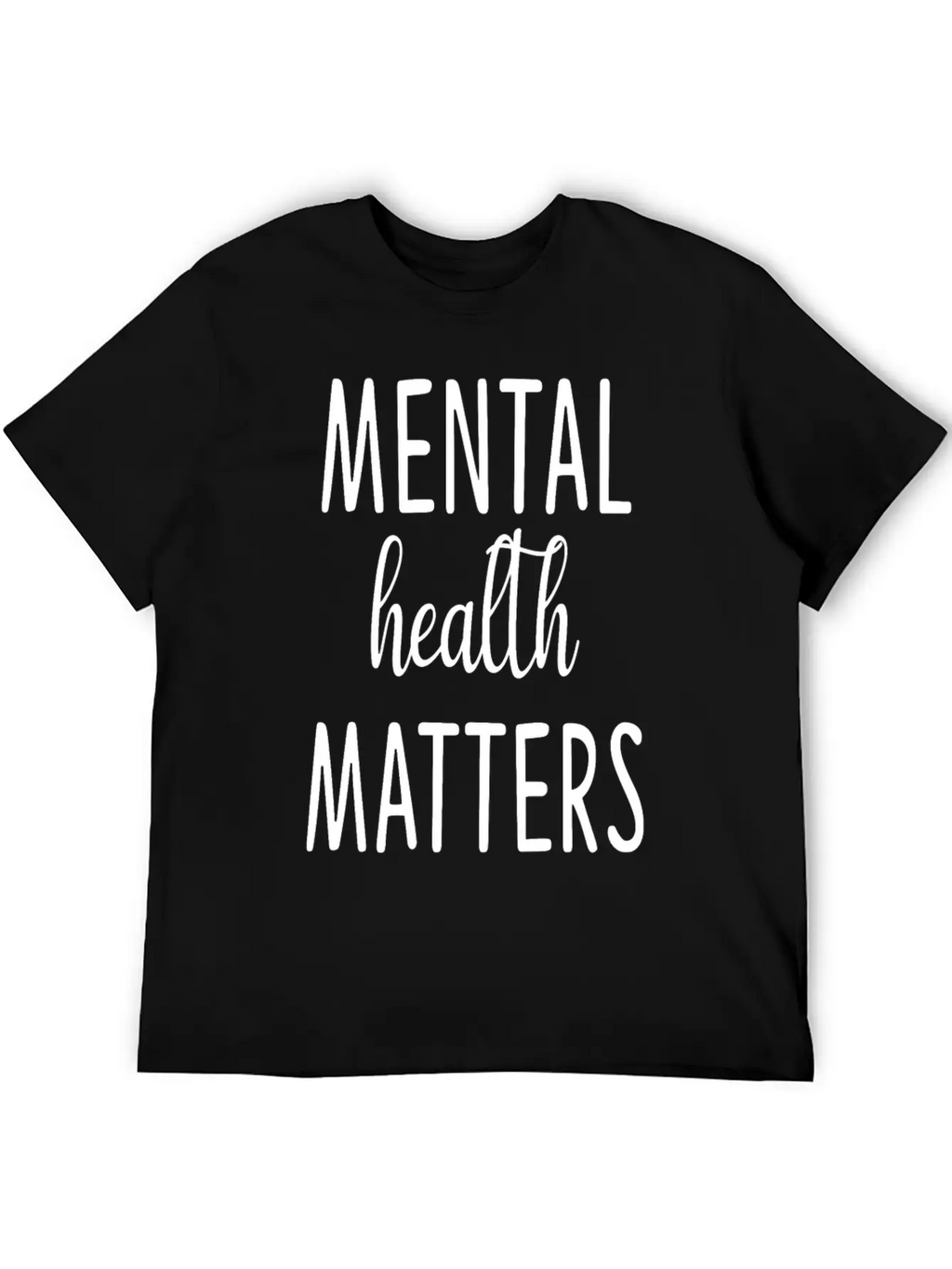 Mental Health Matters Classic Crew Neck Graphic Tee – Everyday Minimal Look