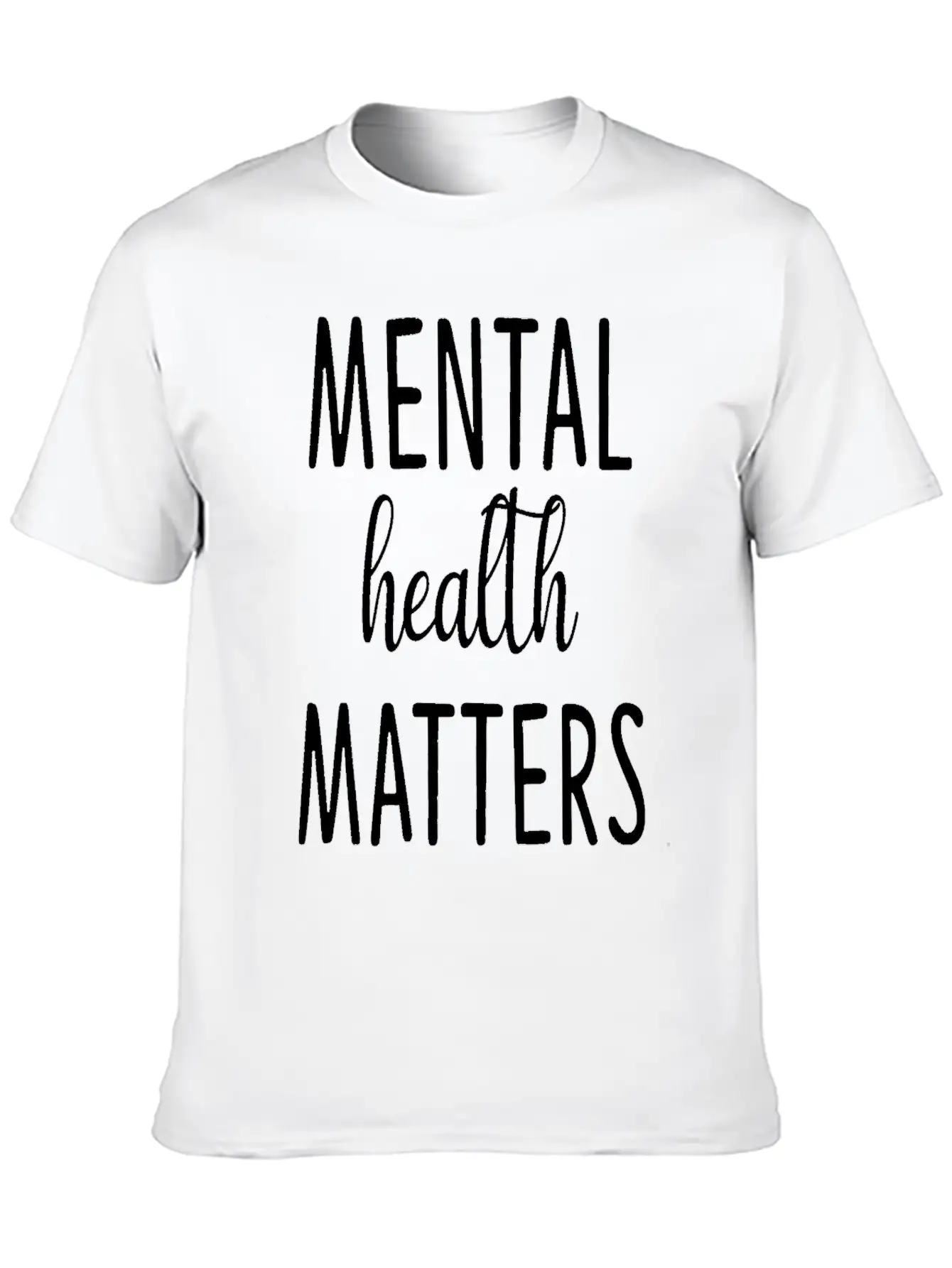 Mental Health Matters Classic Crew Neck Graphic Tee – Everyday Minimal Look