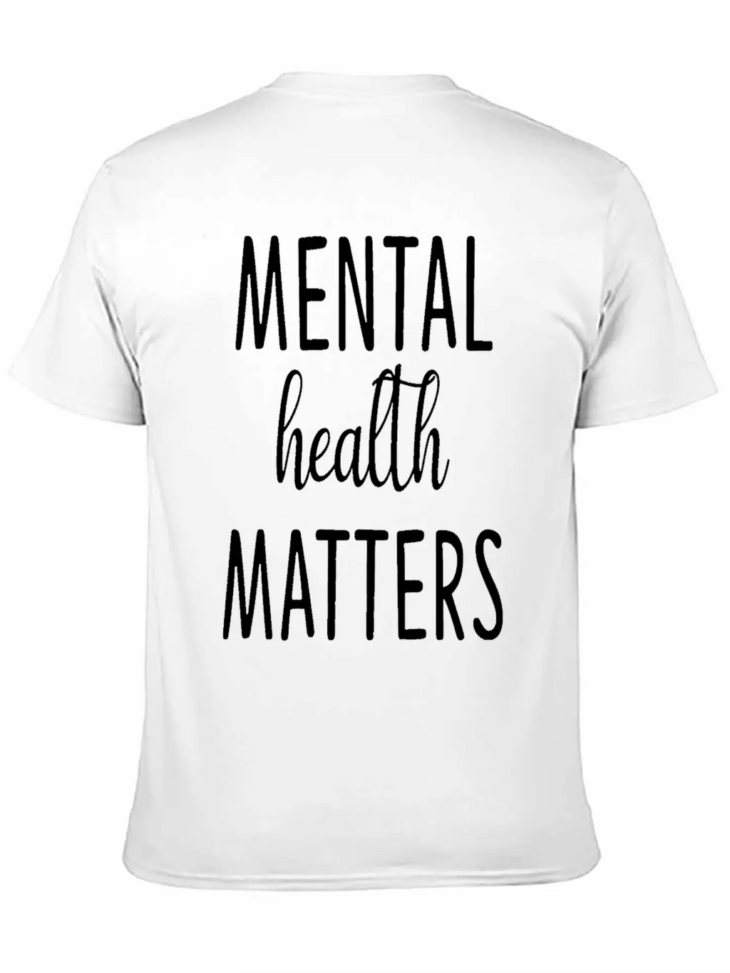 Mental Health Matters Classic Crew Neck Graphic Tee – Everyday Minimal Look