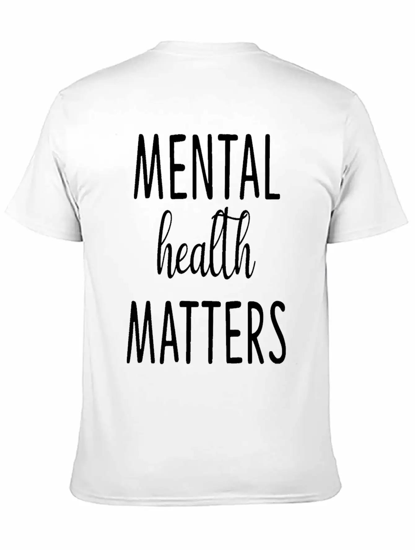 Mental Health Matters Classic Crew Neck Graphic Tee – Everyday Minimal Look