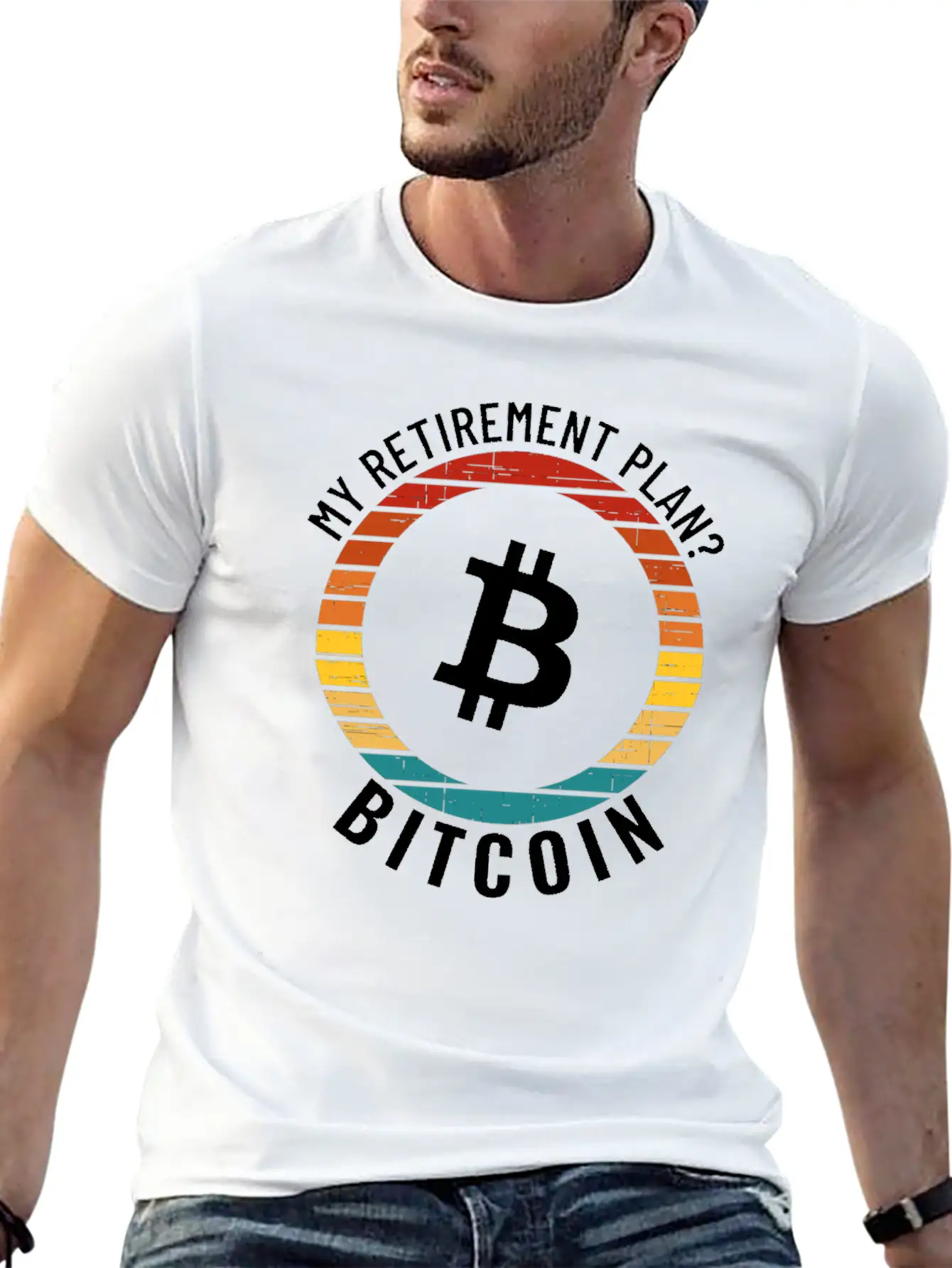 My Retirement Plan: Bitcoin BTC Modern Fit Casual T-Shirt – Clean And Versatile Design