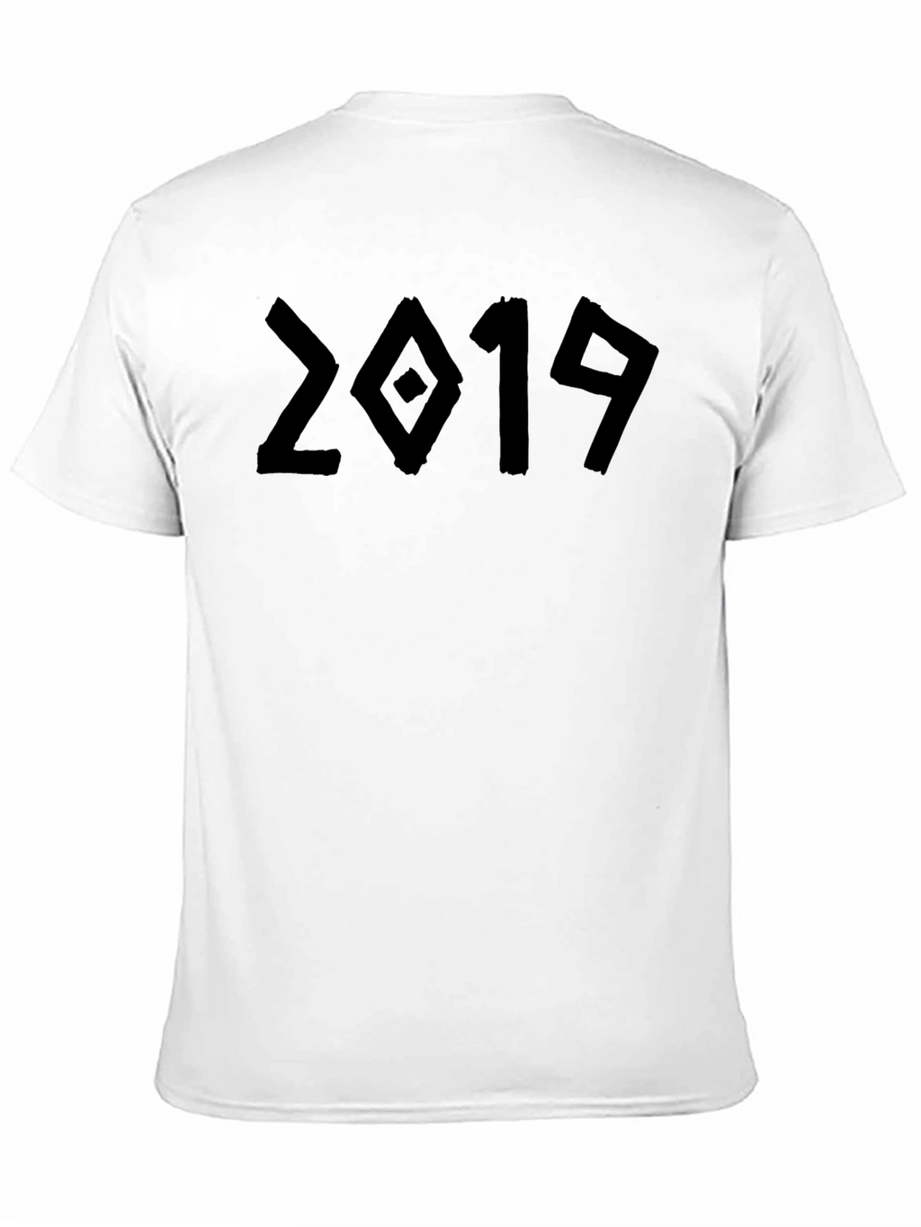 Retro 2019 Graphic Tee - Soft Black Cotton