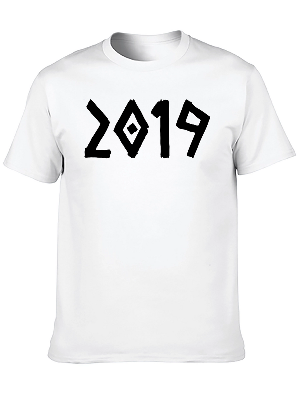 Retro 2019 Graphic Tee - Soft Black Cotton