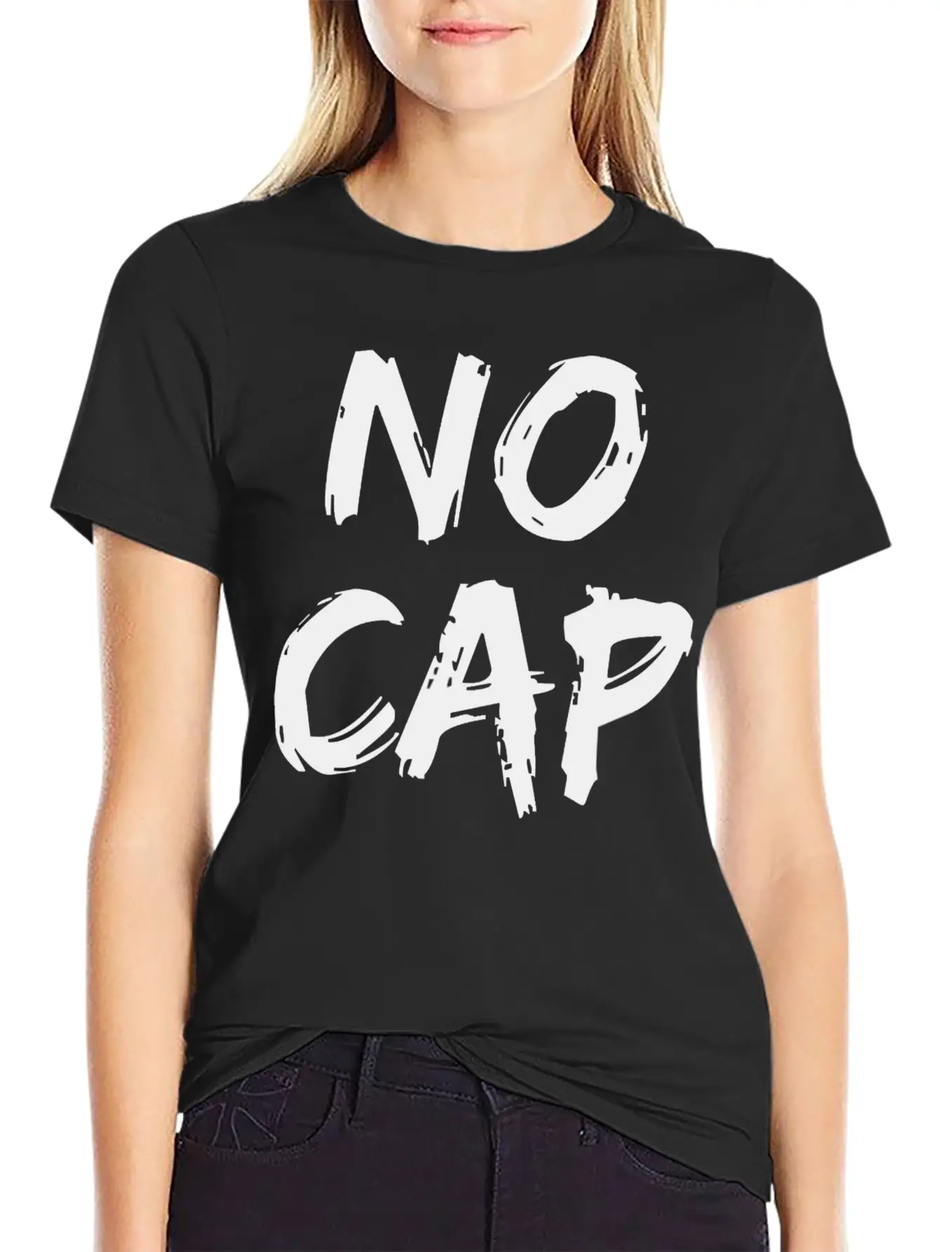 No Cap Urban Slang Rap Trap Music Boyfriend Men Timeless Short Sleeve Tee – Comfy And Minimalist Design