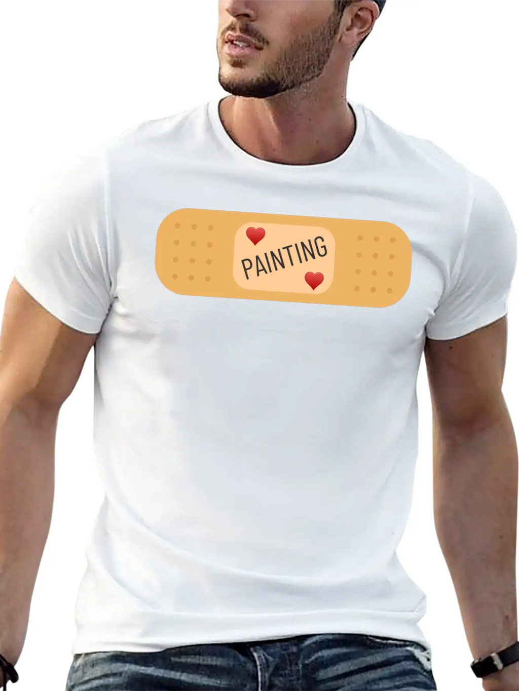 Painting Therapy - Painting Can Cure Wounds Modern Fit Casual T-Shirt – Clean And Versatile Design