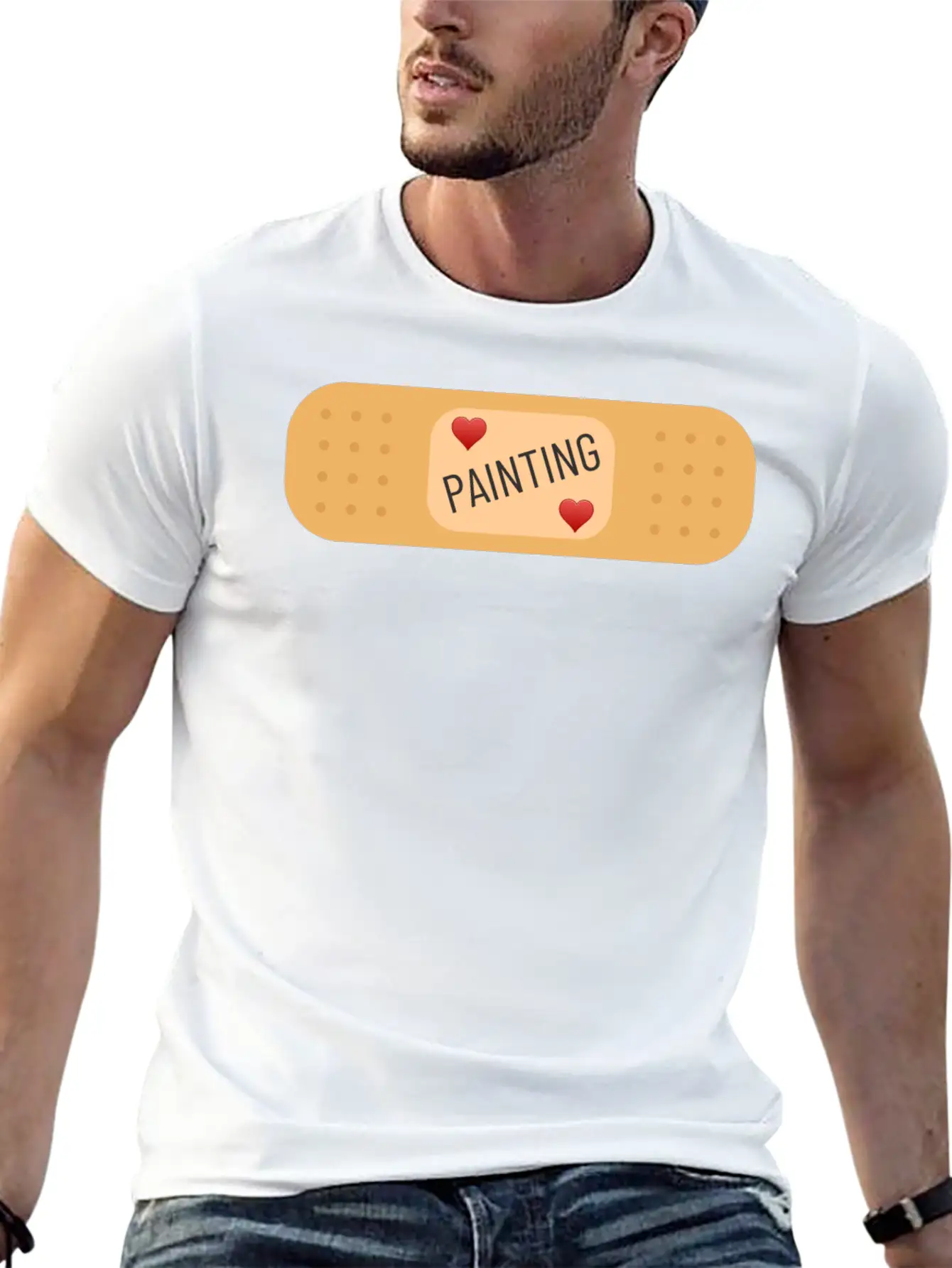 Painting Therapy - Painting Can Cure Wounds Modern Fit Casual T-Shirt – Clean And Versatile Design