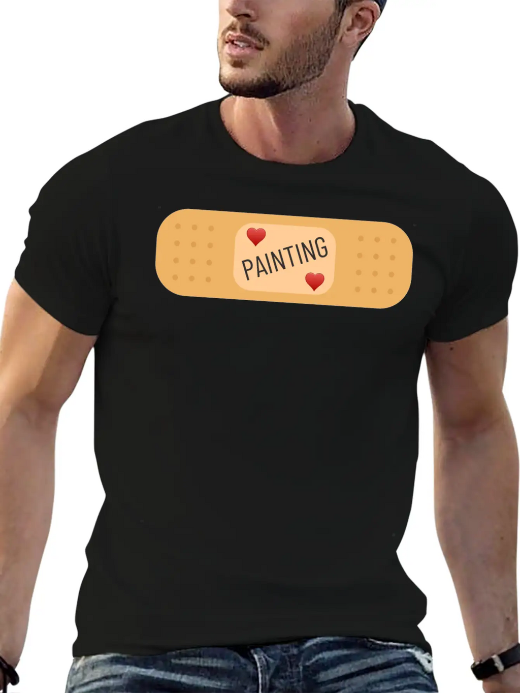 Painting Therapy - Painting Can Cure Wounds Modern Fit Casual T-Shirt – Clean And Versatile Design