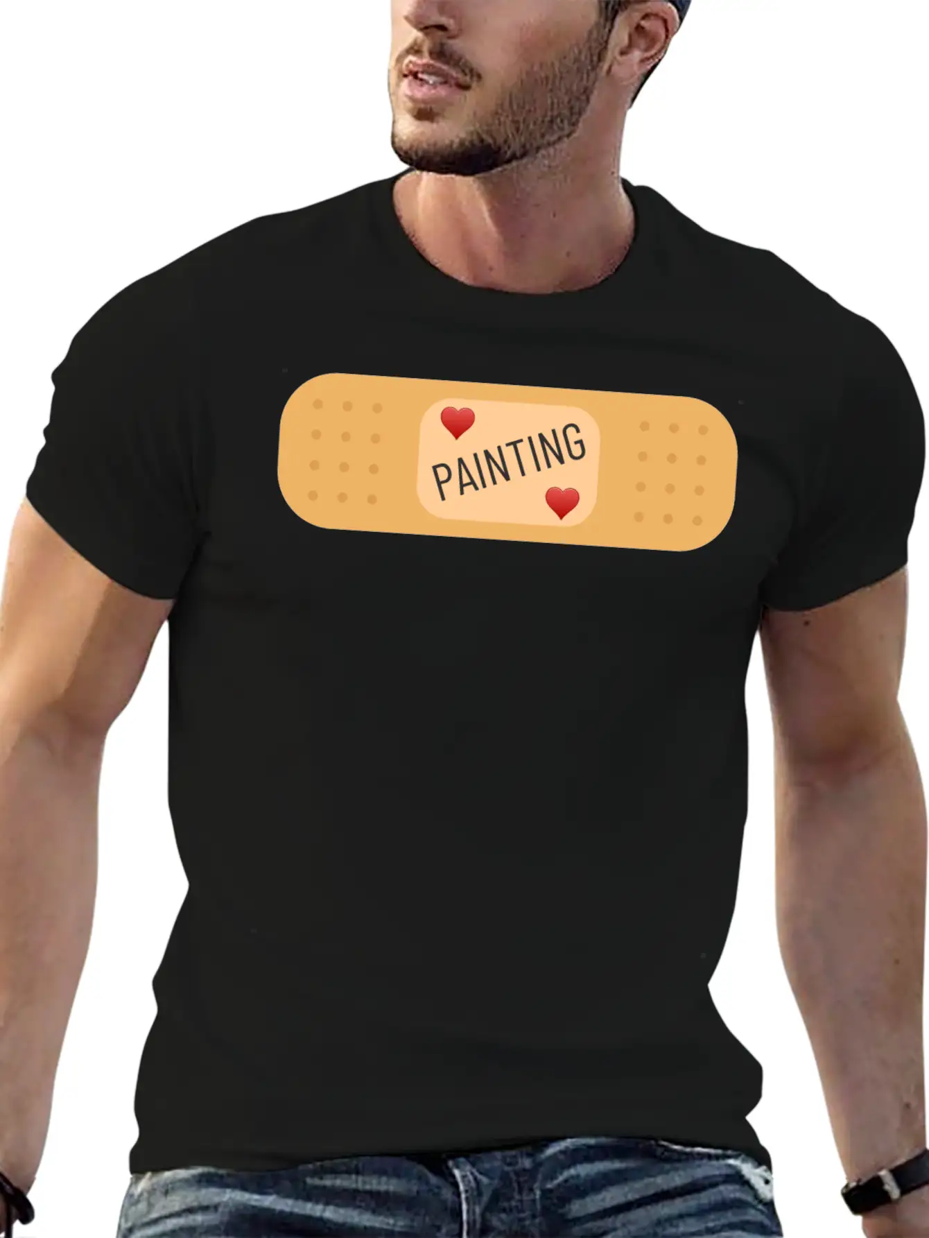 Painting Therapy - Painting Can Cure Wounds Modern Fit Casual T-Shirt – Clean And Versatile Design