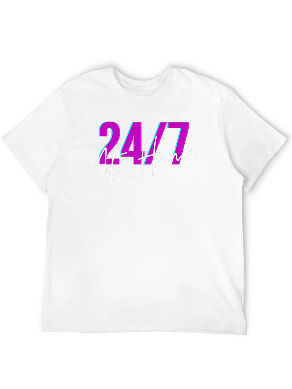 24/7 At Home Black T-Shirt