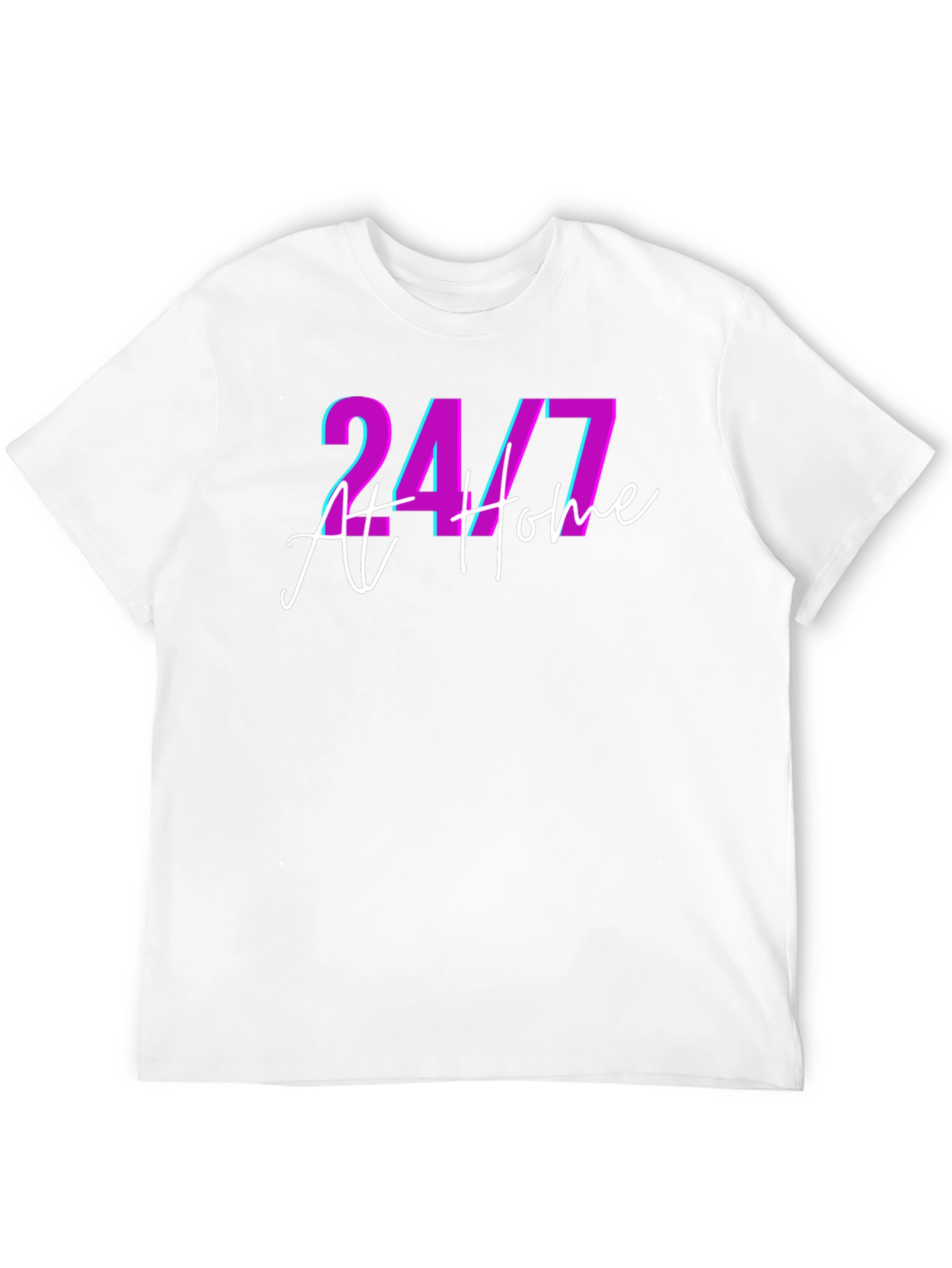 24/7 At Home Black T-Shirt