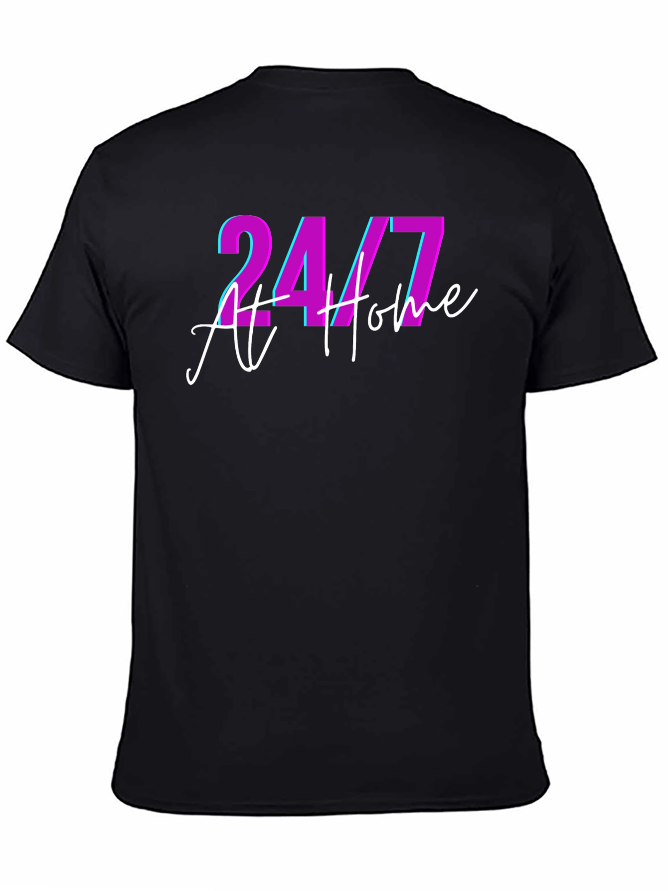 24/7 At Home Black T-Shirt