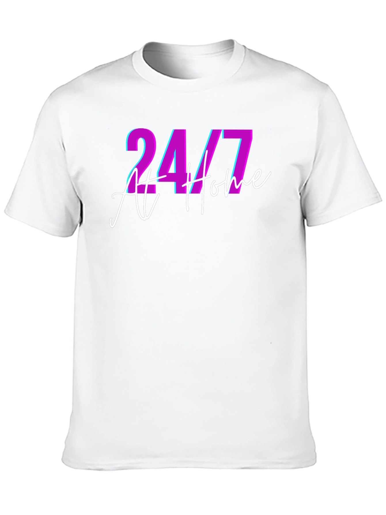 24/7 At Home Black T-Shirt