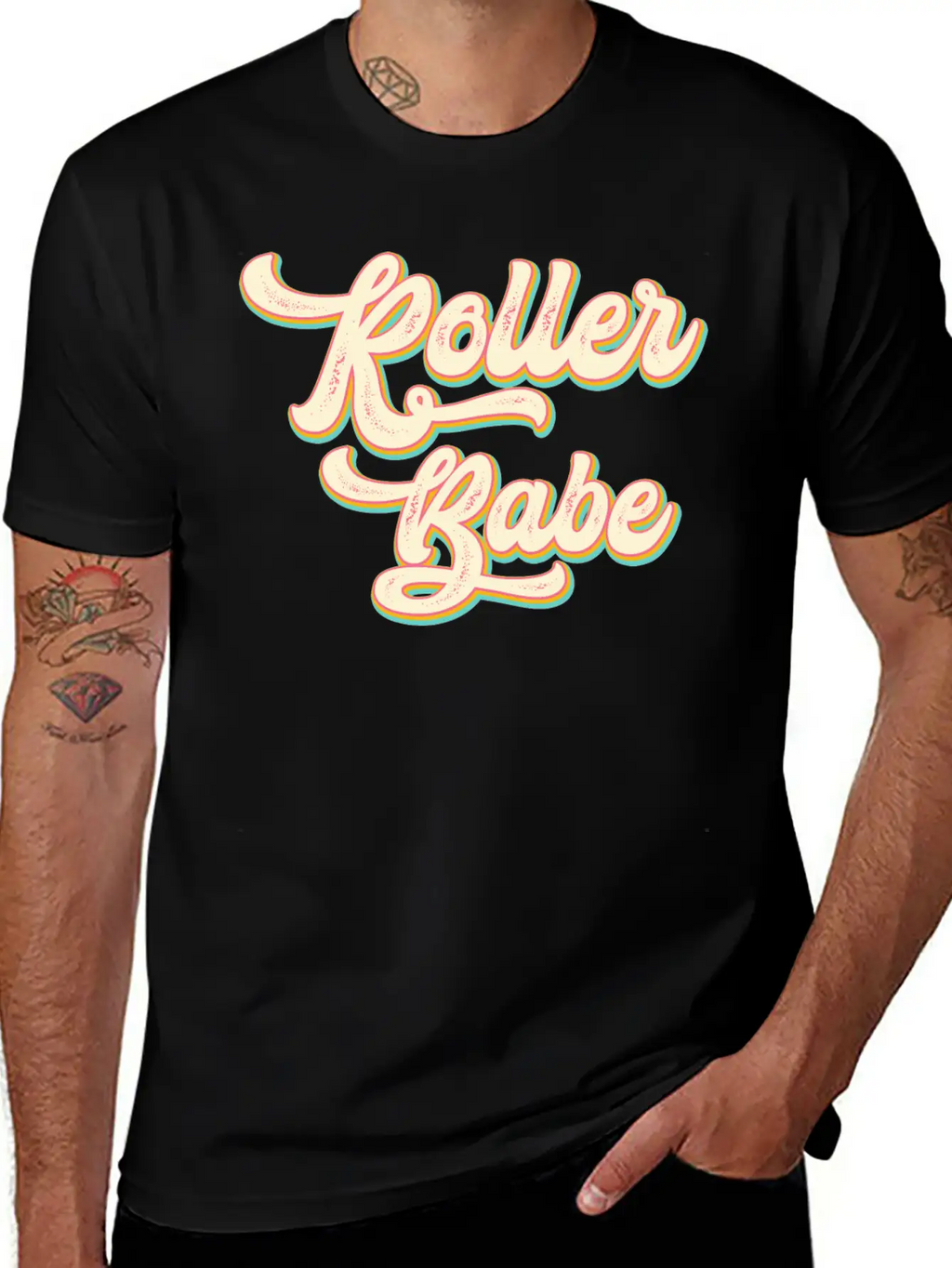 Roller Skating Skater Girl Modern Fit Casual T-Shirt – Clean And Versatile Design