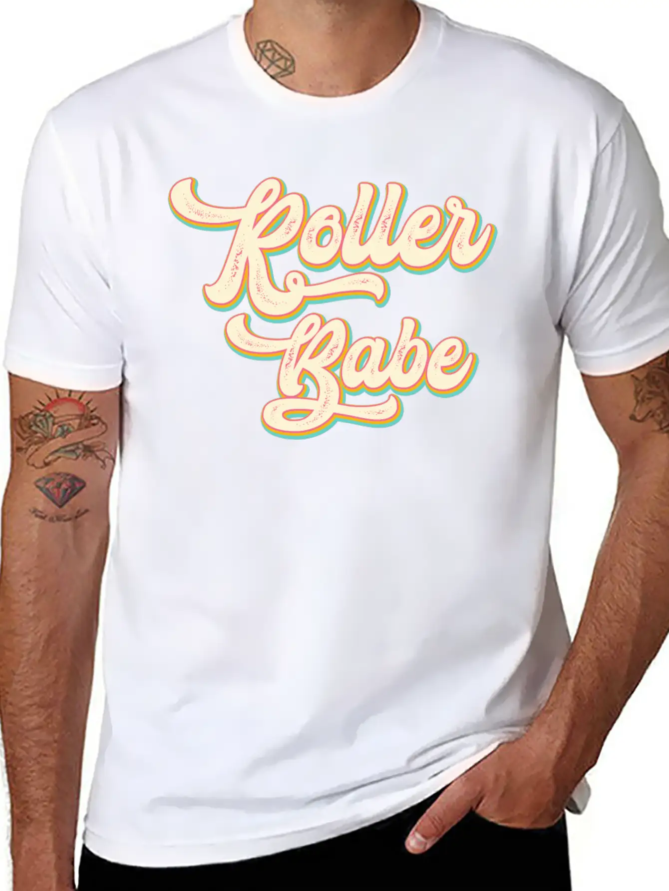 Roller Skating Skater Girl Modern Fit Casual T-Shirt – Clean And Versatile Design