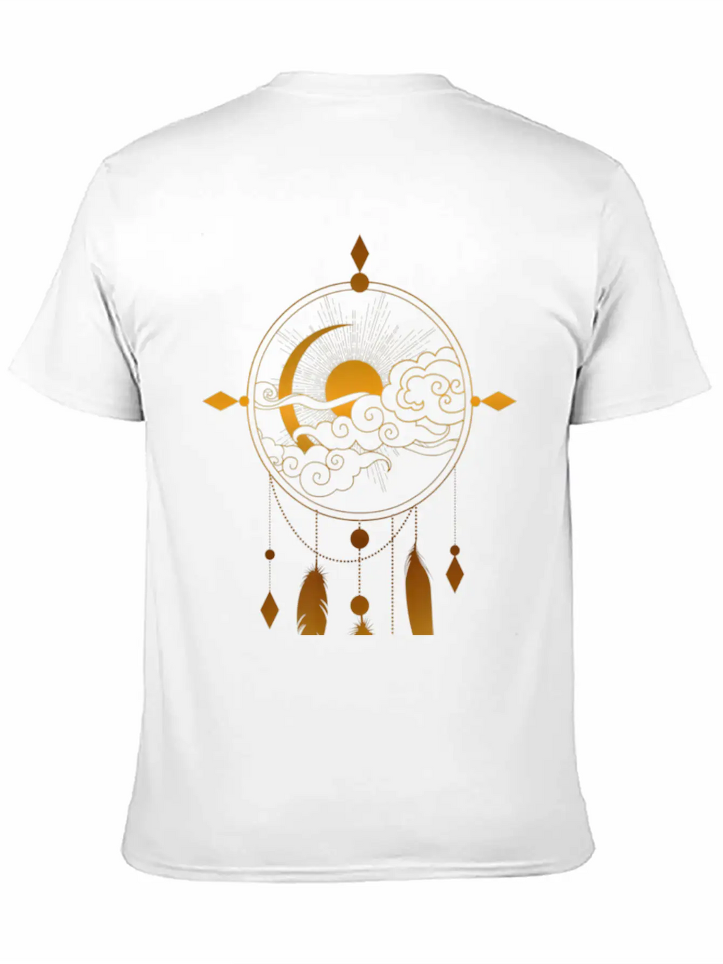 Sacred Geometry Dreamcatcher Feathers Tribal Timeless Short Sleeve Tee – Comfy And Minimalist Design