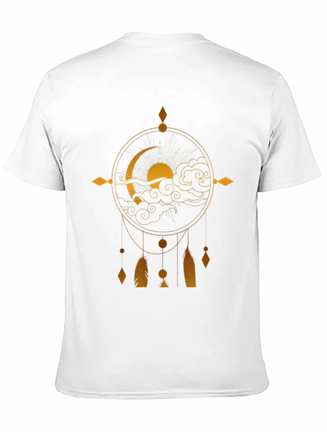 Sacred Geometry Dreamcatcher Feathers Tribal Timeless Short Sleeve Tee – Comfy And Minimalist Design