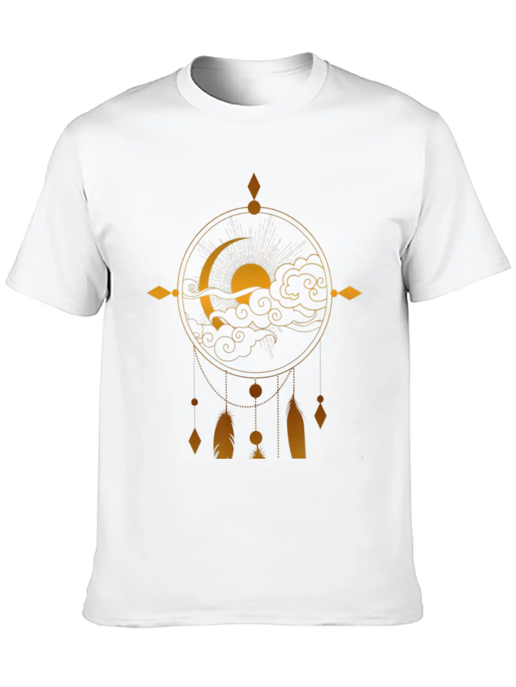 Sacred Geometry Dreamcatcher Feathers Tribal Timeless Short Sleeve Tee – Comfy And Minimalist Design