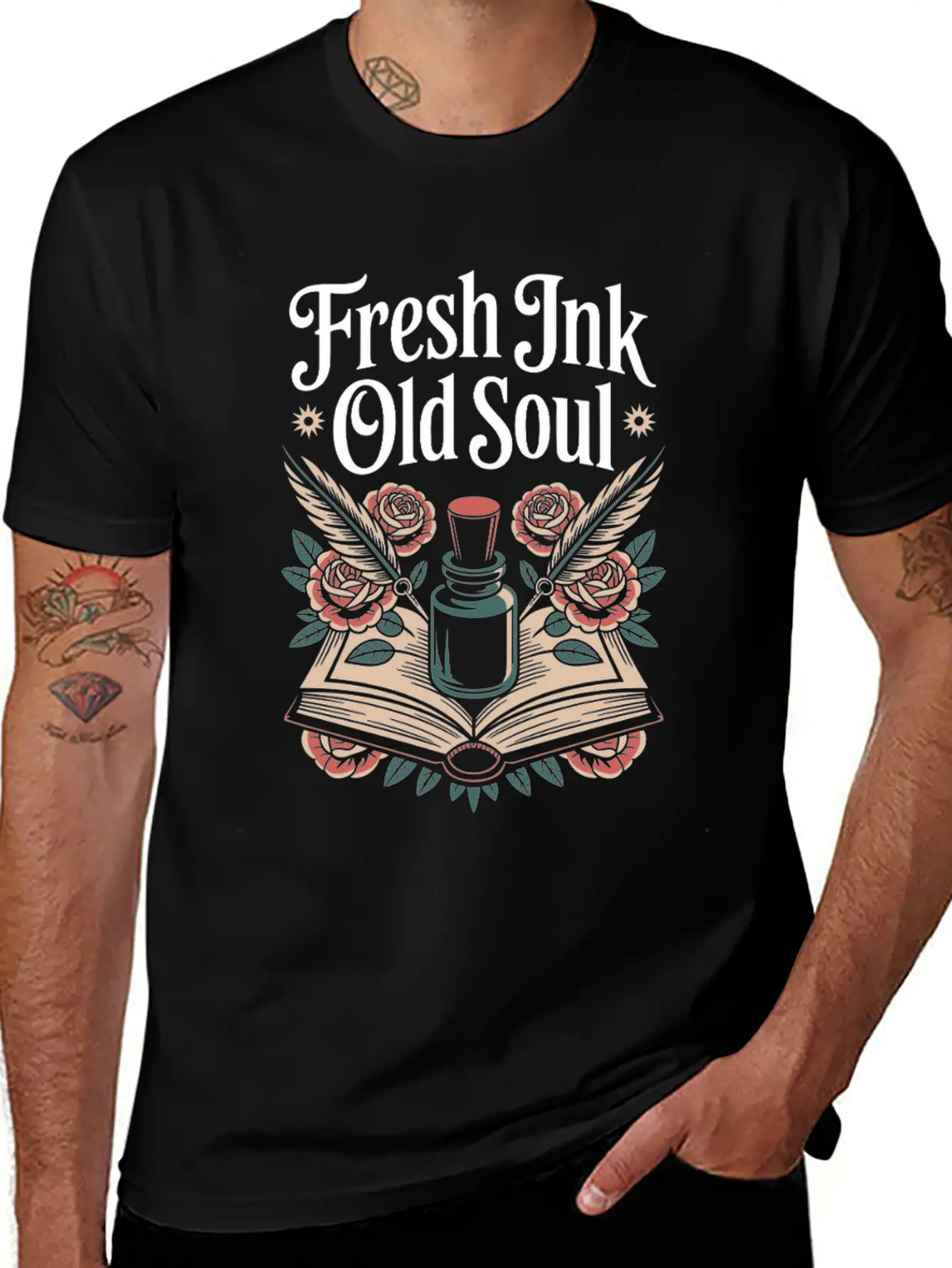 Seniors With Tattoos Inked Pride Aging Rebel Cool Modern Fit Casual T-Shirt – Clean And Versatile Design