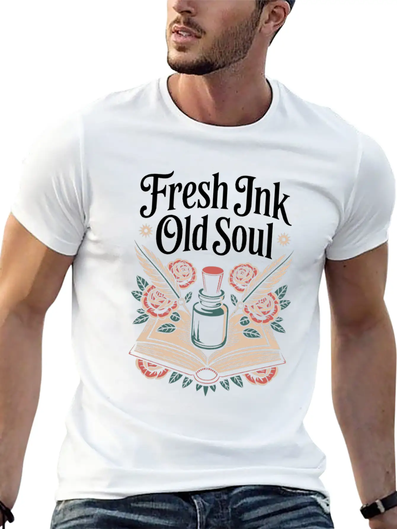 Seniors With Tattoos Inked Pride Aging Rebel Cool Modern Fit Casual T-Shirt – Clean And Versatile Design