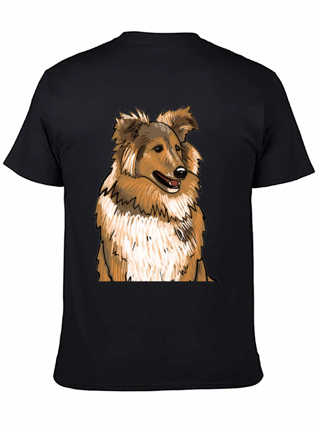 Sheltie Dog Modern Fit Casual T-Shirt – Clean And Versatile Design
