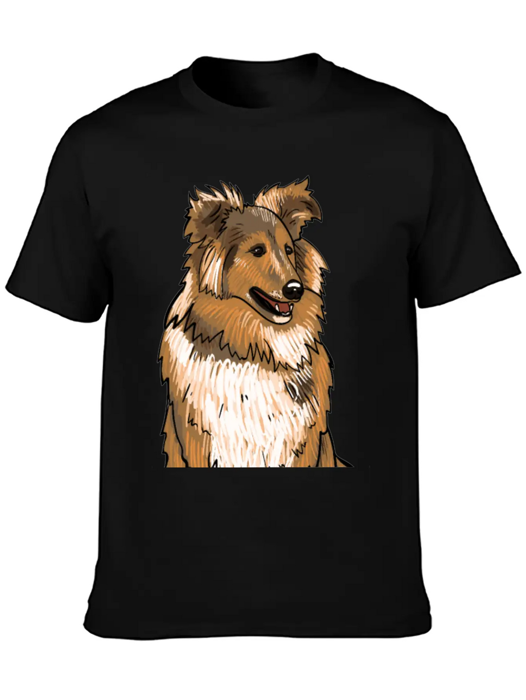 Sheltie Dog Modern Fit Casual T-Shirt – Clean And Versatile Design