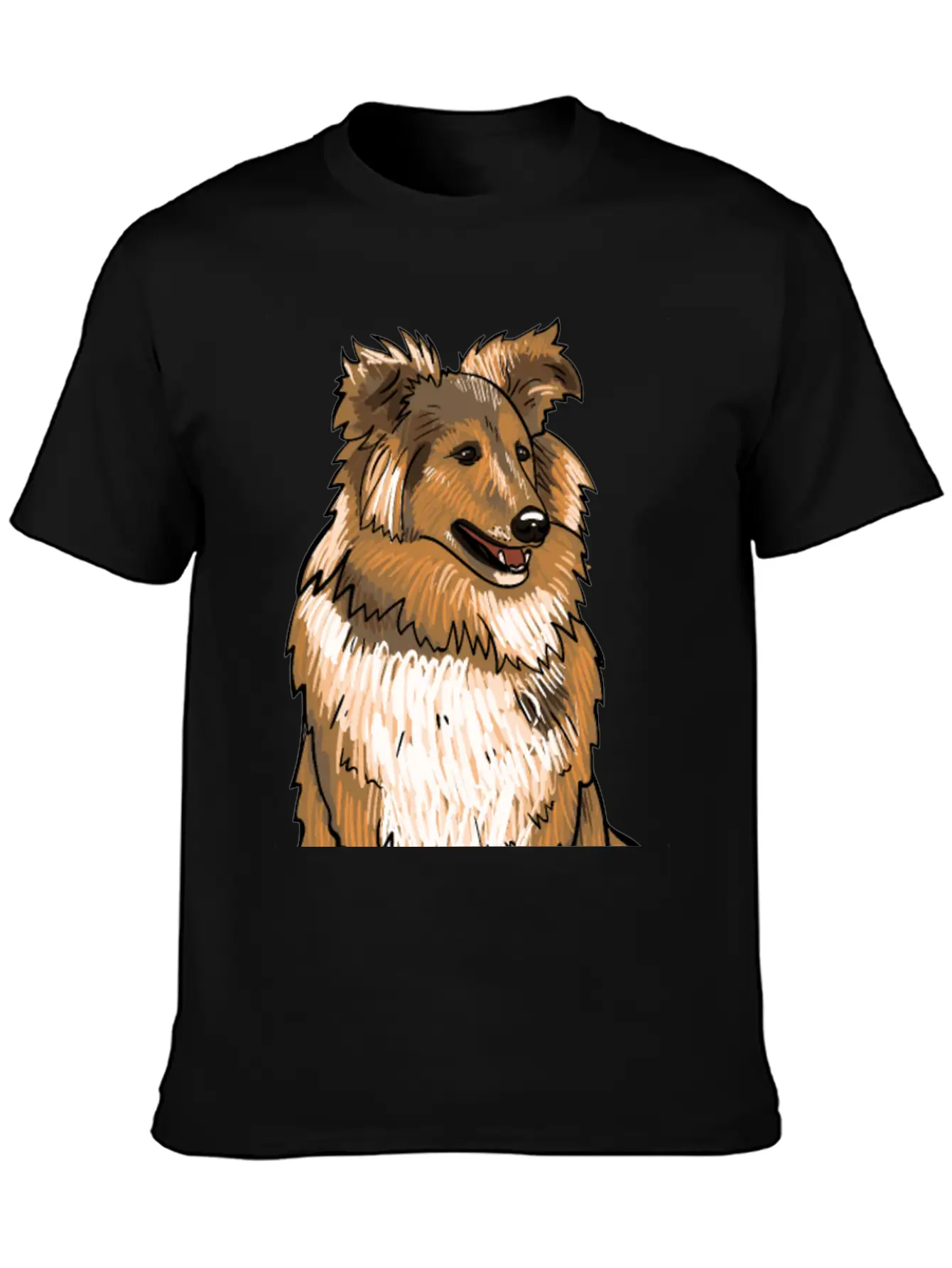 Sheltie Dog Modern Fit Casual T-Shirt – Clean And Versatile Design
