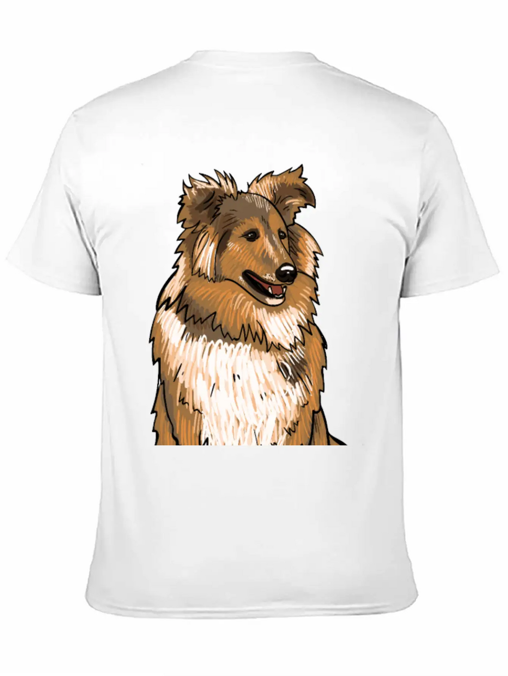 Sheltie Dog Modern Fit Casual T-Shirt – Clean And Versatile Design