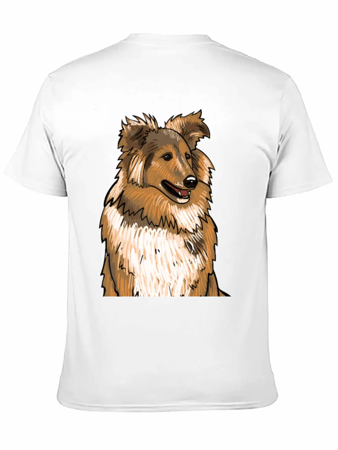 Sheltie Dog Modern Fit Casual T-Shirt – Clean And Versatile Design