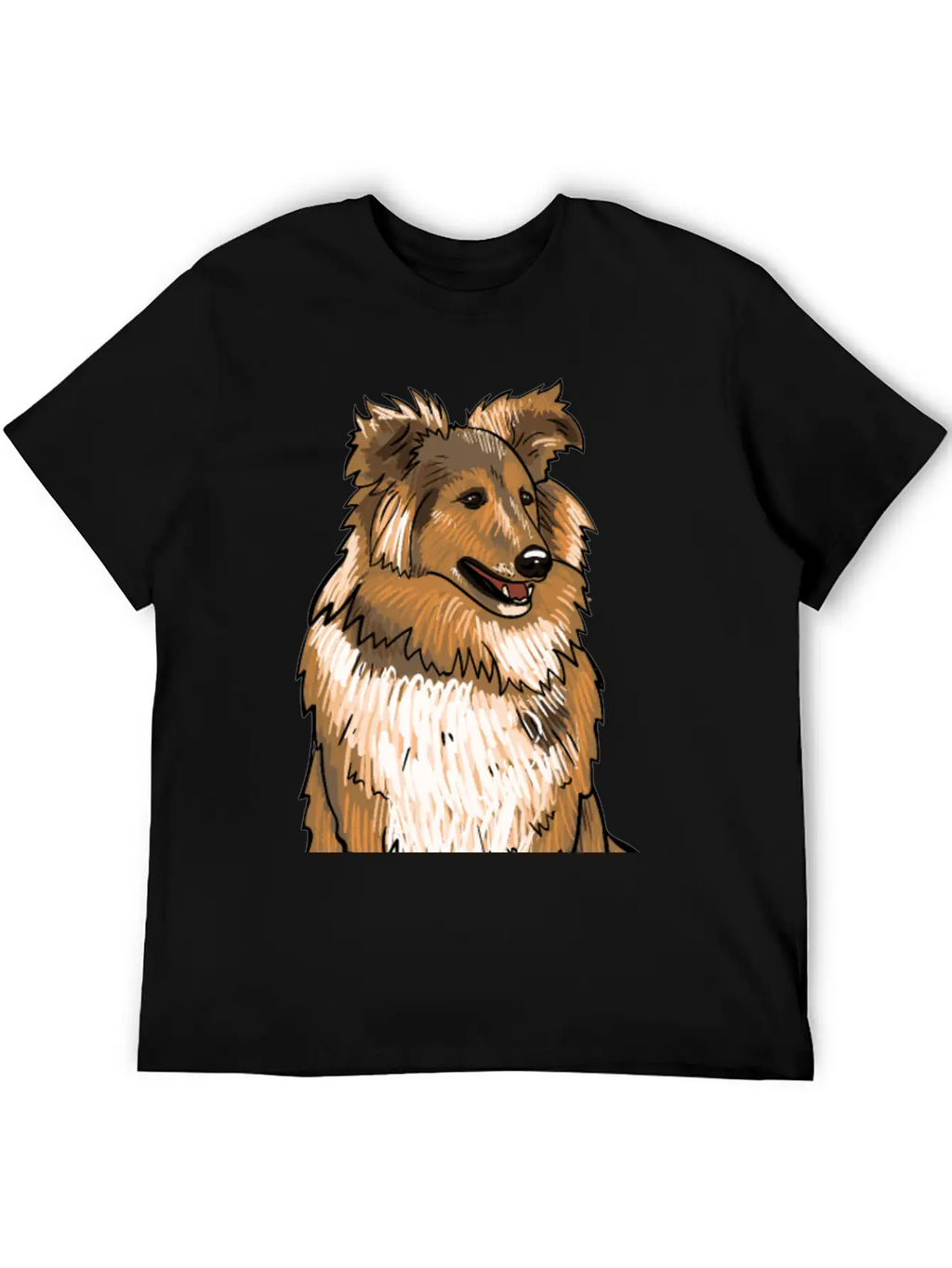 Sheltie Dog Modern Fit Casual T-Shirt – Clean And Versatile Design
