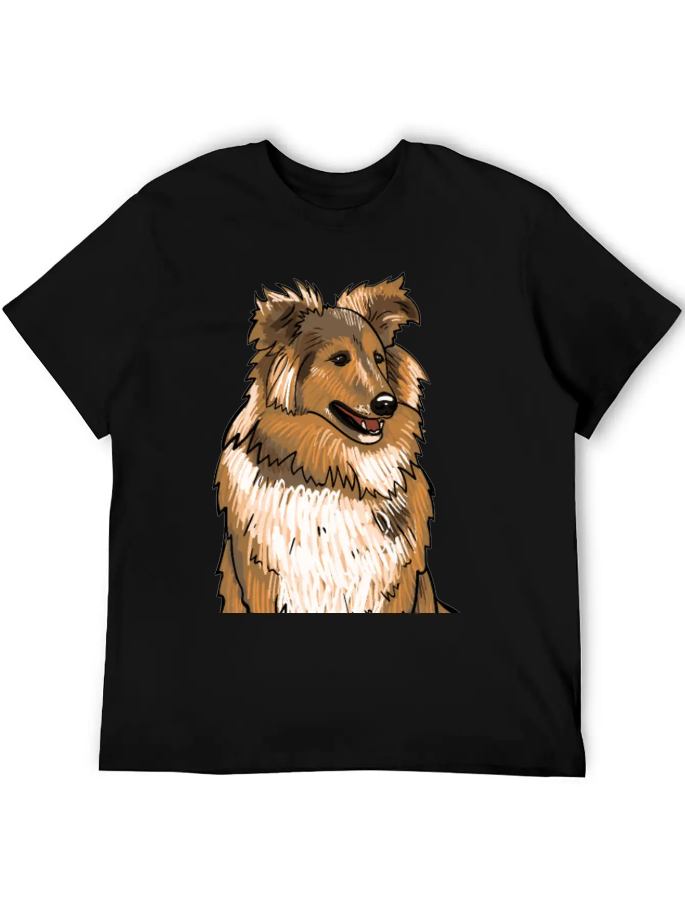Sheltie Dog Modern Fit Casual T-Shirt – Clean And Versatile Design