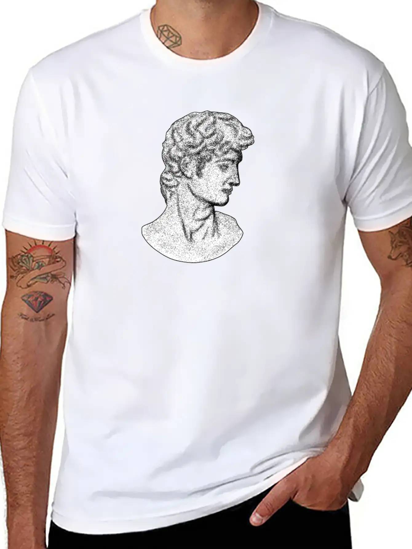 Statue Of David Modern Fit Casual T-Shirt – Clean And Versatile Design