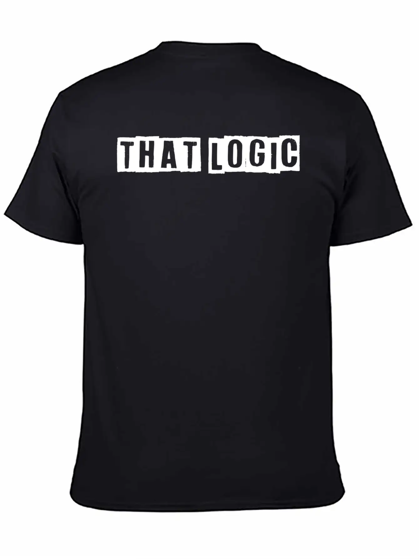 "That Logic" Lettering White Essential Unisex Summer Tee – Soft Cotton Casual Fit