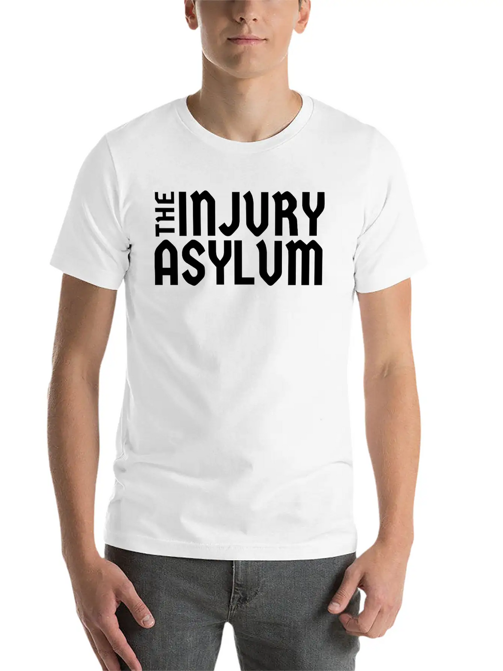 The Injury Asylum Classic Black Timeless Short Sleeve Tee – Comfy And Minimalist Design