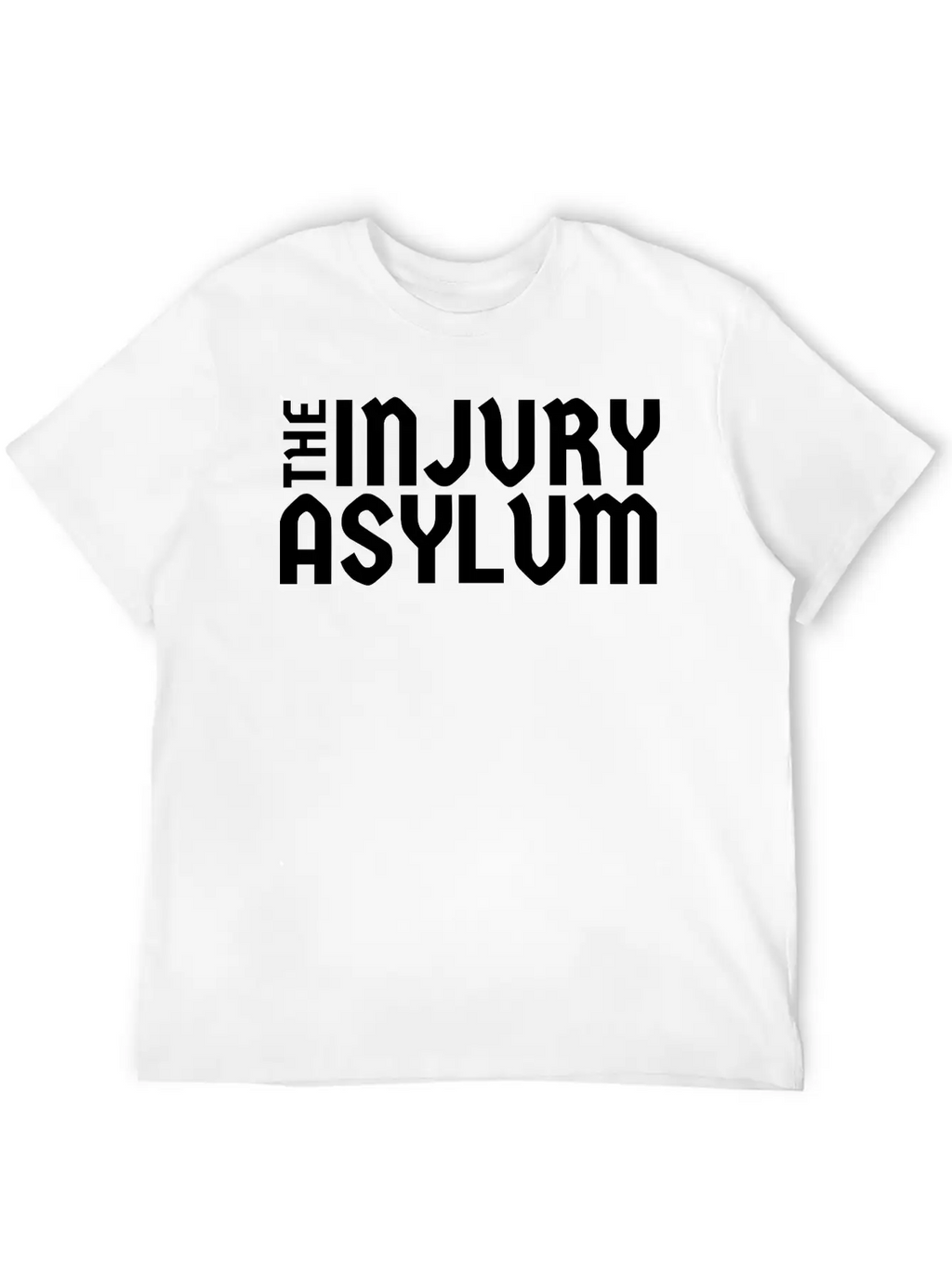 The Injury Asylum Classic Black Timeless Short Sleeve Tee – Comfy And Minimalist Design