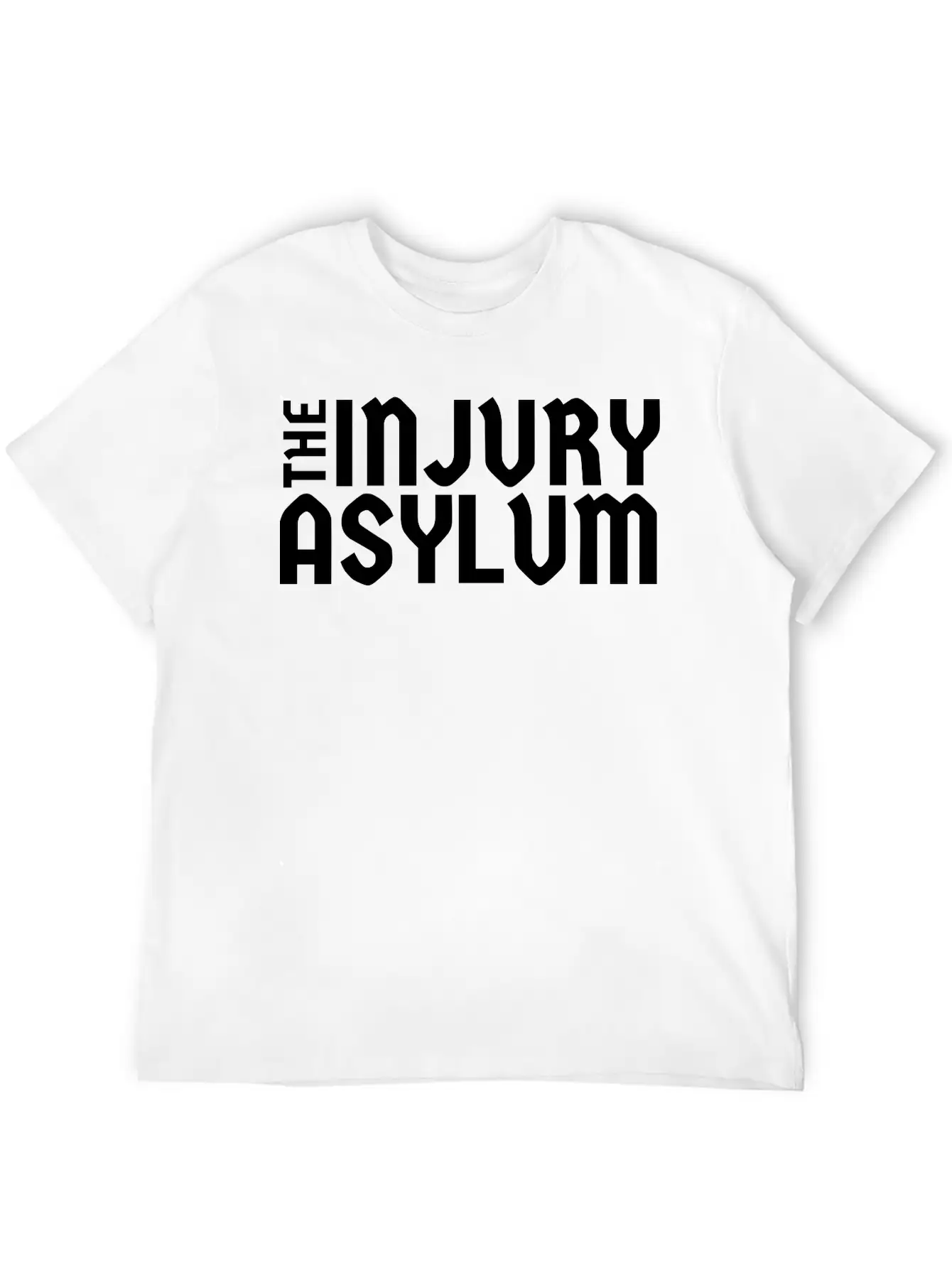 The Injury Asylum Classic Black Timeless Short Sleeve Tee – Comfy And Minimalist Design