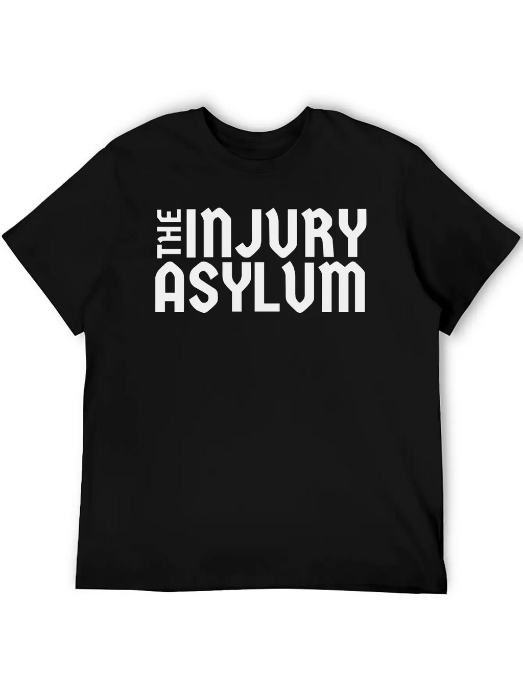 The Injury Asylum Classic Black Timeless Short Sleeve Tee – Comfy And Minimalist Design
