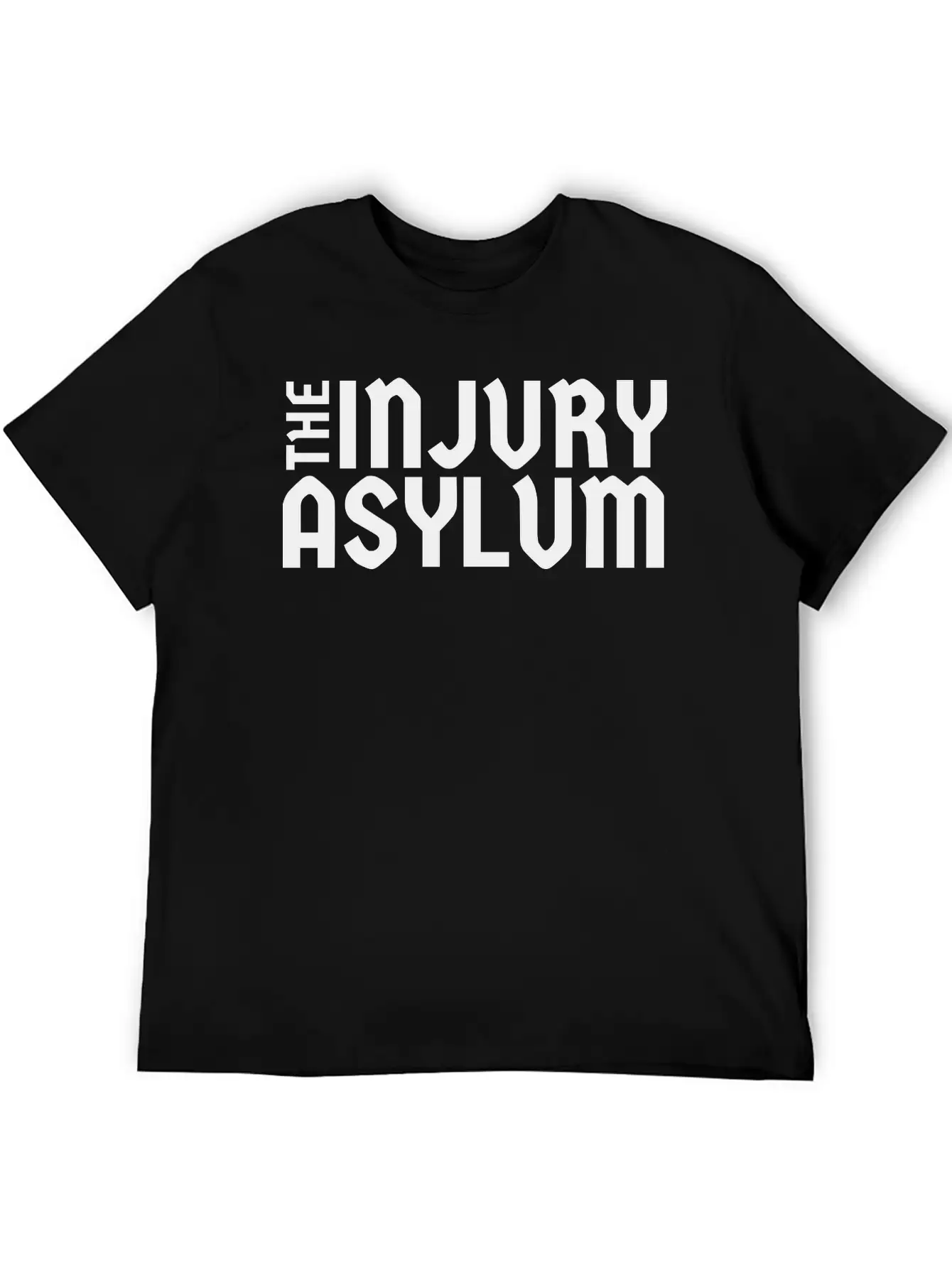 The Injury Asylum Classic Black Timeless Short Sleeve Tee – Comfy And Minimalist Design