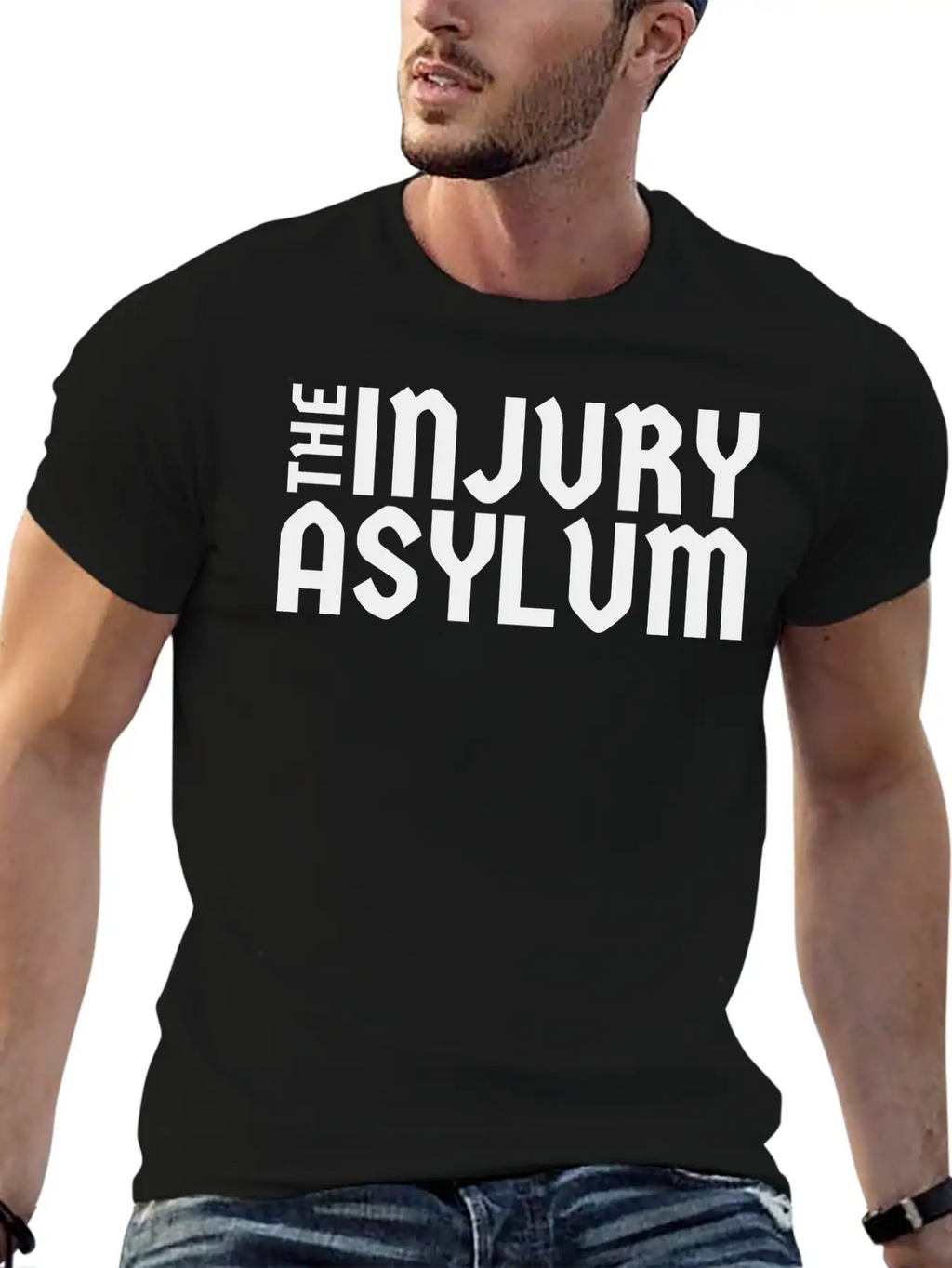 The Injury Asylum Classic Black Timeless Short Sleeve Tee – Comfy And Minimalist Design