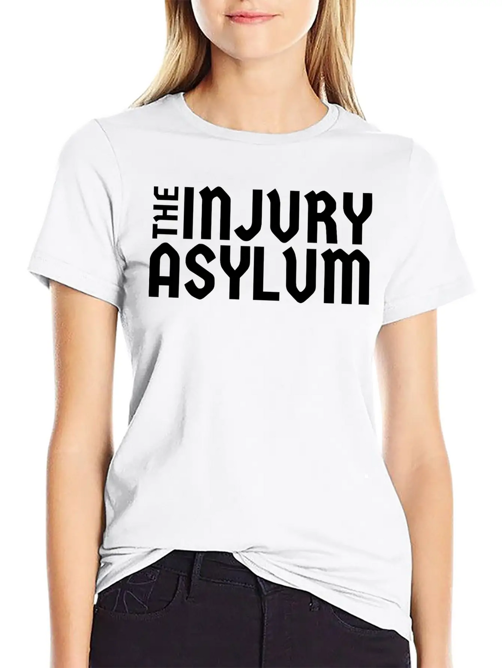 The Injury Asylum Classic Black Timeless Short Sleeve Tee – Comfy And Minimalist Design