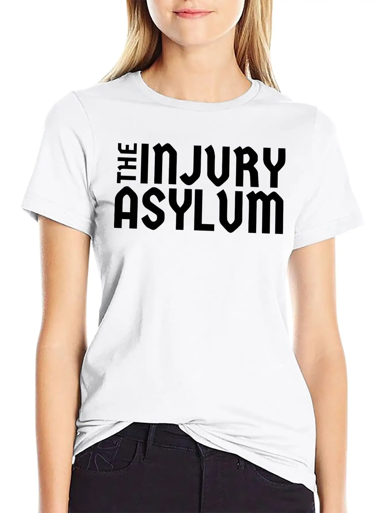 The Injury Asylum Classic Black Timeless Short Sleeve Tee – Comfy And Minimalist Design